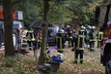 Einsatz BF Koeln PKW im See Koeln Esch P189